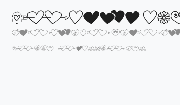 hearts and flowers for valentines Business Card