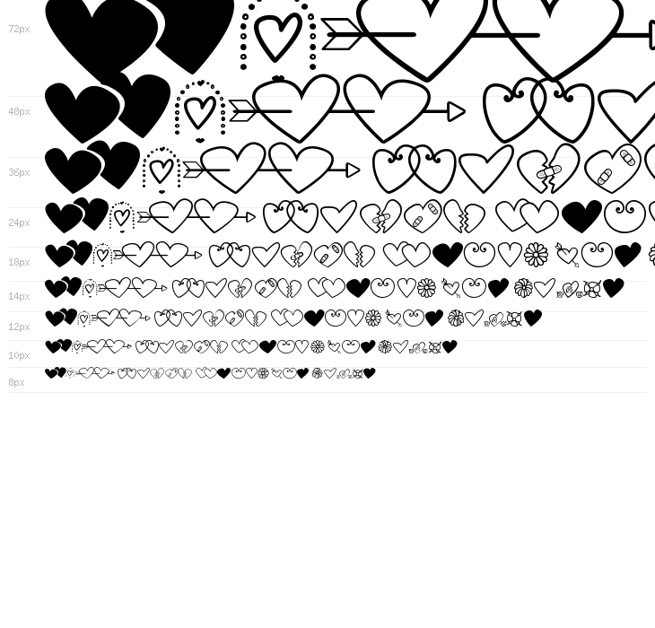 hearts and flowers for valentines Waterfall