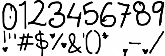 hearts and smarts Font OTHER CHARS