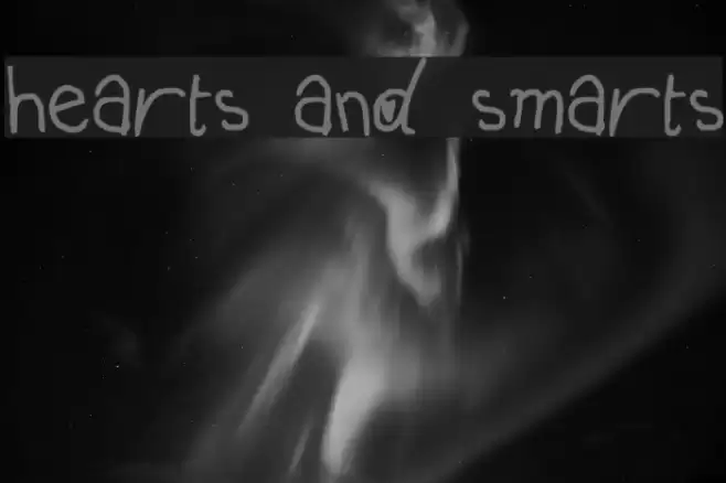 hearts and smarts Font examples