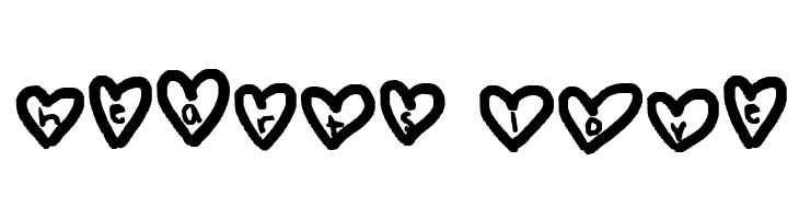 hearts love Fonte