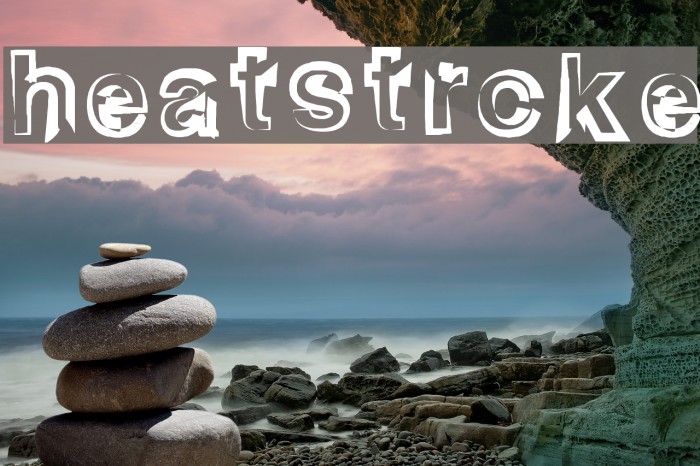 heatstroke Font examples