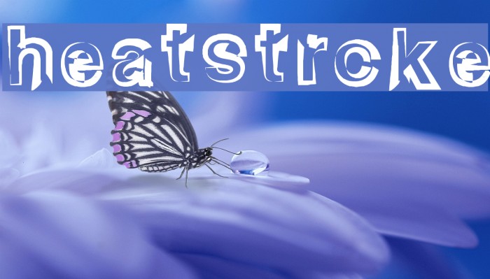 heatstroke Font examples