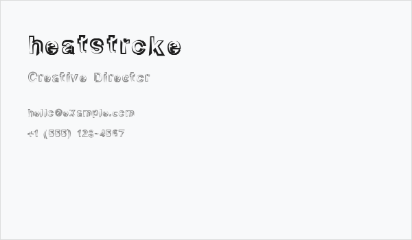 heatstroke Business Card