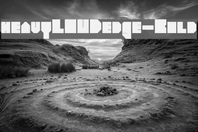 heavyLOUDedge-Bold Font examples