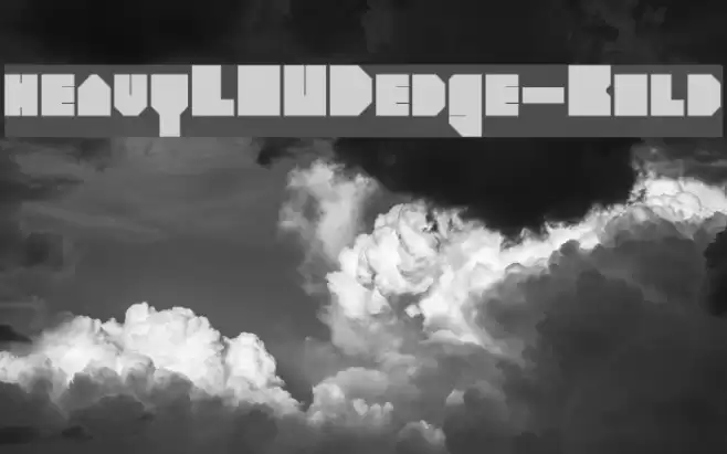 heavyLOUDedge-Bold Font examples