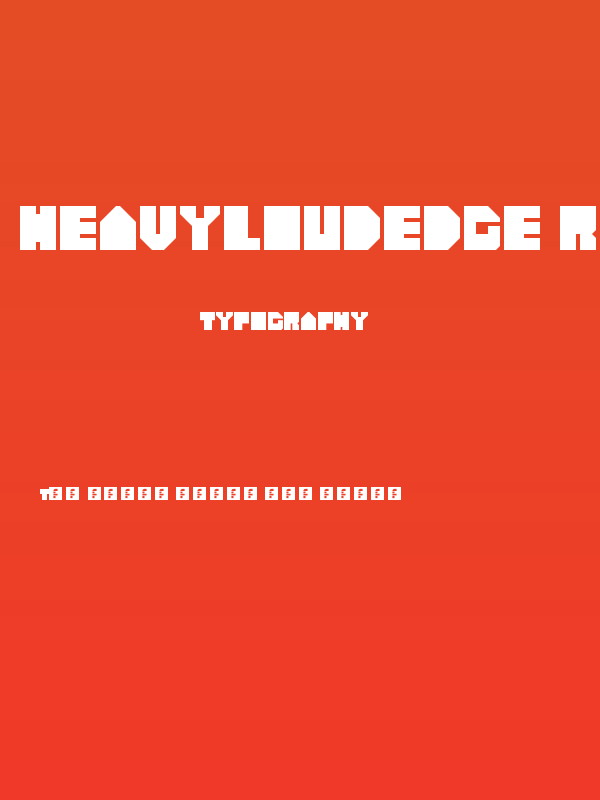 heavyLOUDedge Regular Poster