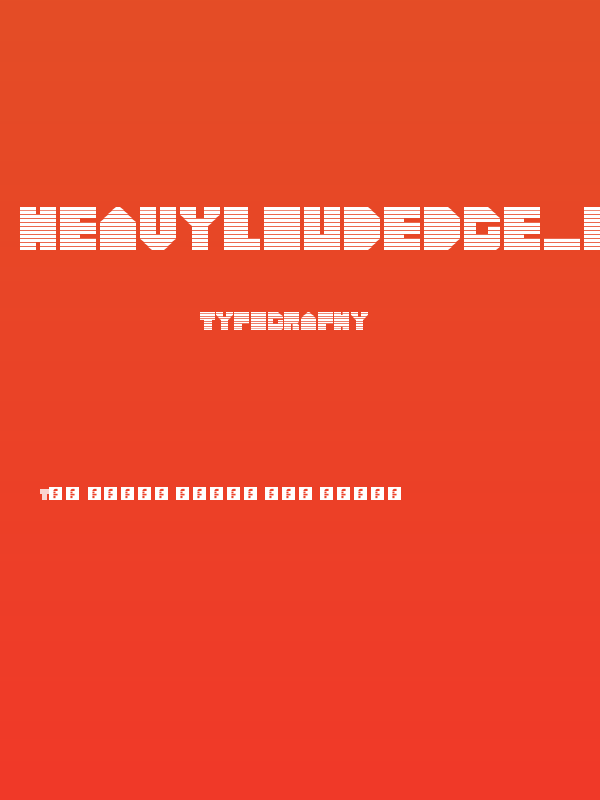 heavyLOUDedge_lineH Regular Poster