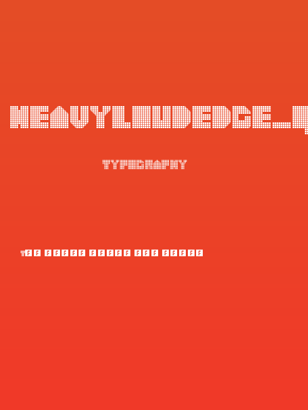 heavyLOUDedge_quad Regular Poster