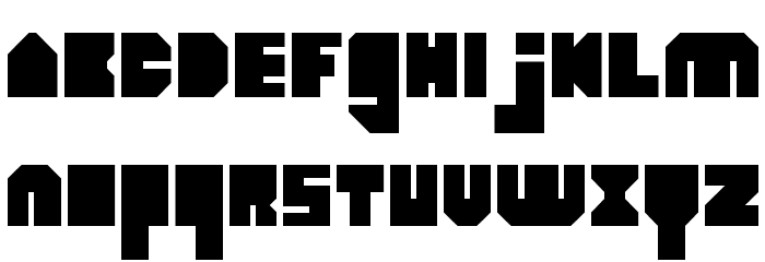 heavyLOUDedge Font LOWERCASE