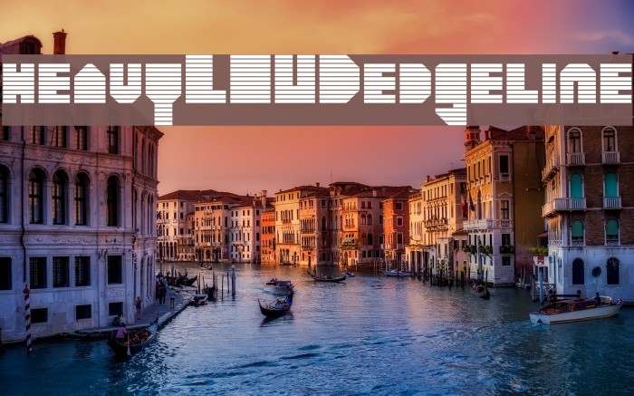 heavyLOUDedgeline Font examples