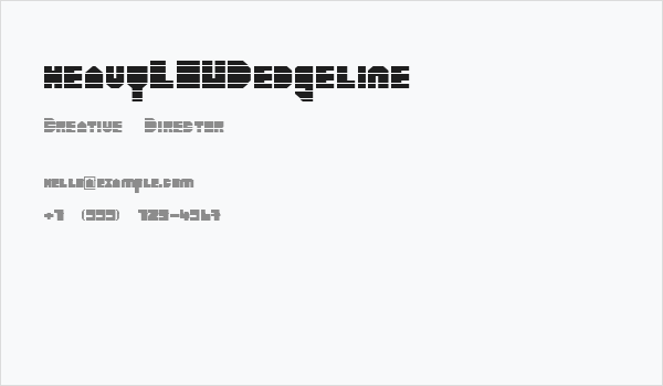 heavyLOUDedgeline Business Card