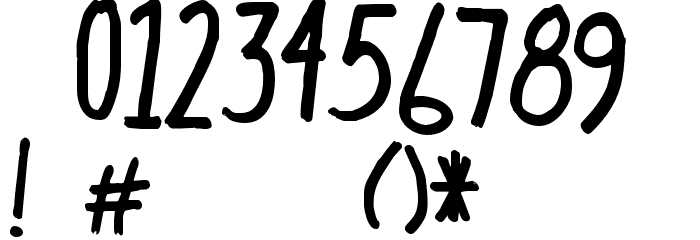 hectic Font OTHER CHARS