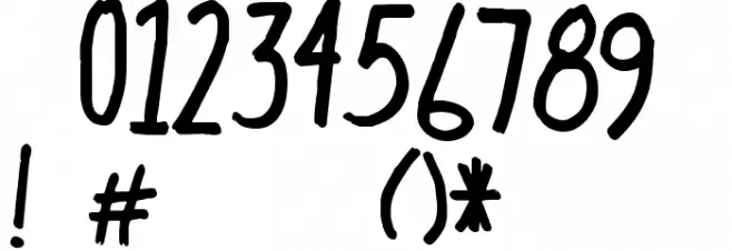 hectic Font OTHER CHARS