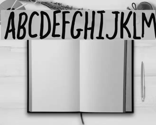 hectic Font examples