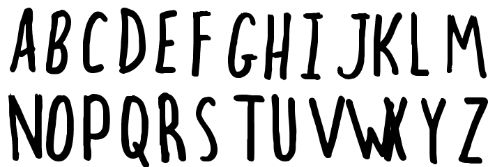 hectic Font LOWERCASE