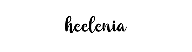 heelenia  Frei Schriftart Herunterladen