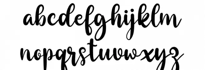 heelenia Schriftart Kleinbuchstaben