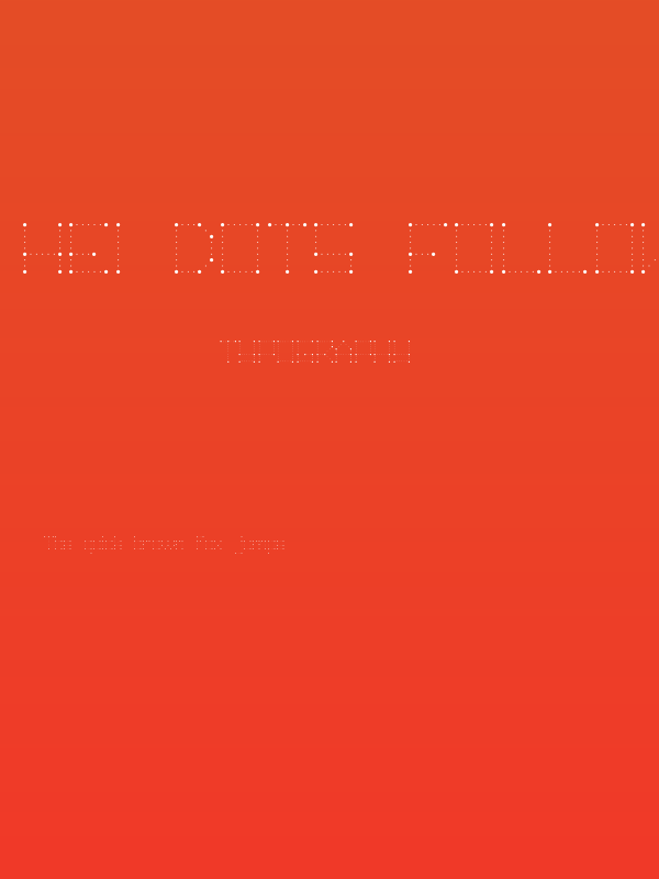 hei dots follow me! Regular Poster