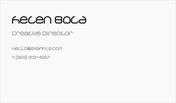 helen Bold Business Card