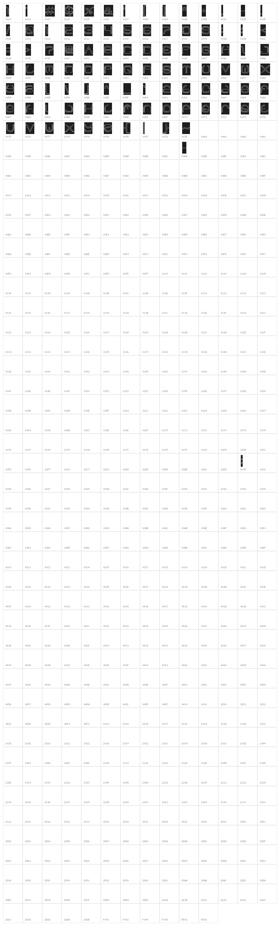 helen-Hollow-Inverse Character Map
