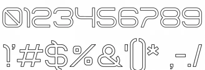 helen-Hollow Font OTHER CHARS