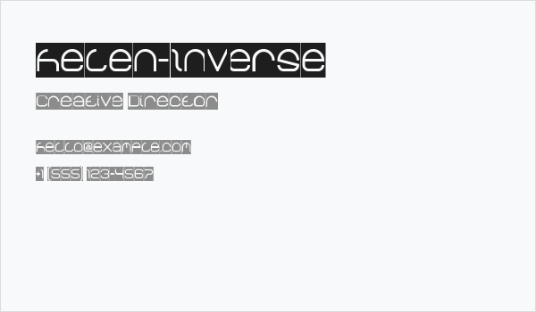 helen-Inverse Business Card