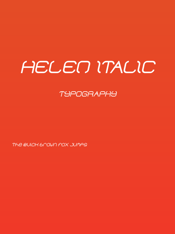 helen Italic Poster