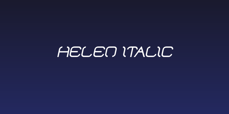helen Italic Social Header