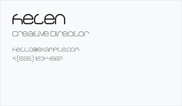 helen Business Card
