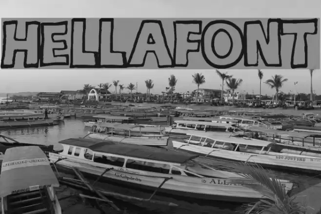 hellafont Font examples