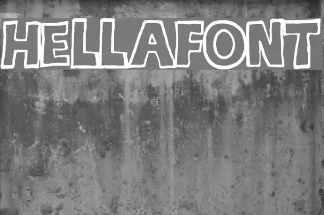hellafont Font examples