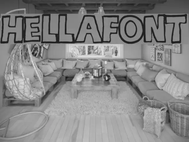 hellafont Font examples