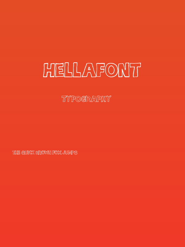 hellafont Poster
