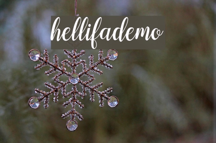 hellifademo Font examples