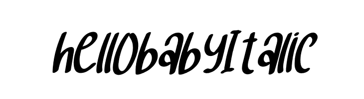 hello baby Italic  नि: शुल्क फ़ॉन्ट्स डाउनलोड