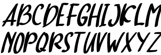 hello baby Italic Fonte MAIÚSCULAS