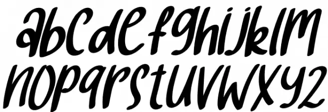 hello baby Italic 字体 小写