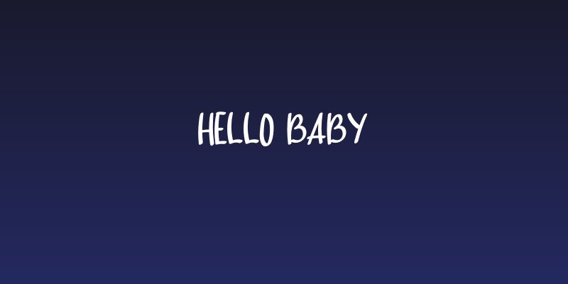 hello baby Social Header