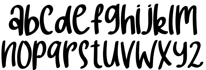 hello baby Font LOWERCASE