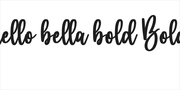 hello bella bold Bold Logo