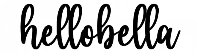 hello bella  Frei Schriftart Herunterladen