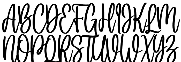 hello bella Font UPPERCASE
