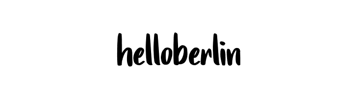hello berlin  フリーフォントのダウンロード