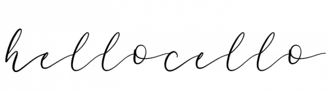 hello cello  تنزيل الخطوط