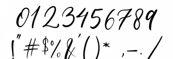 hello cello Font OTHER CHARS