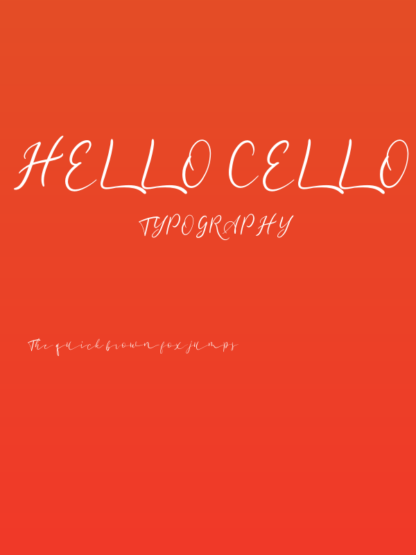 hello cello Poster