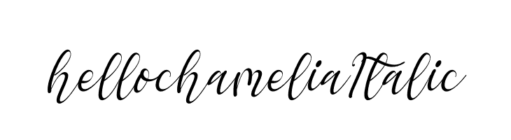 hello chamelia Italic  Fuentes Gratis Descargar