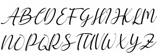 hello chamelia Italic Font UPPERCASE