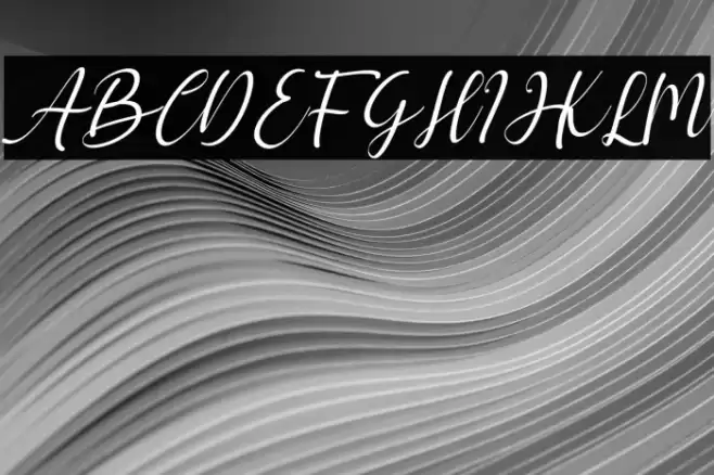 hello chamelia Italic Font examples